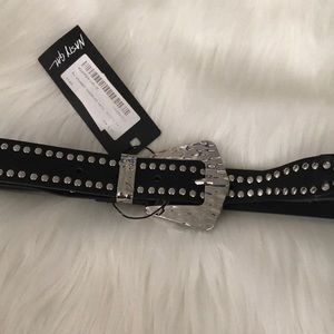 Nasty Gal Studded Western Faux Leather Belt